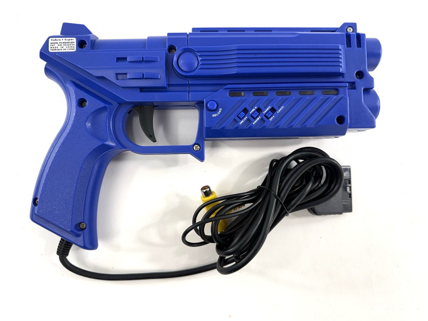 Nyko Super Cobra Blue Light Gun PS-80040-E09 for PS1/PS2 - Tested and Working