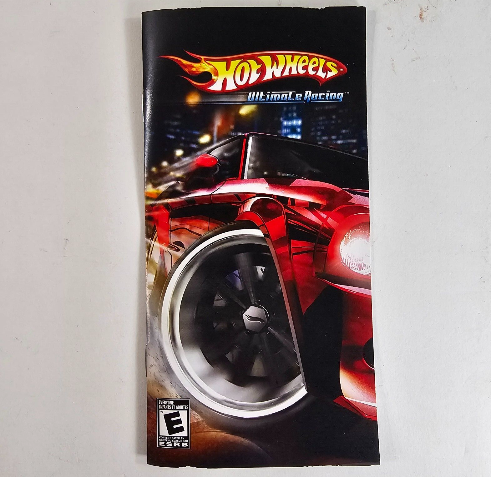 Hot Wheels Ultimate Racing (Sony PlayStation PSP, 2007) Game Case Manual