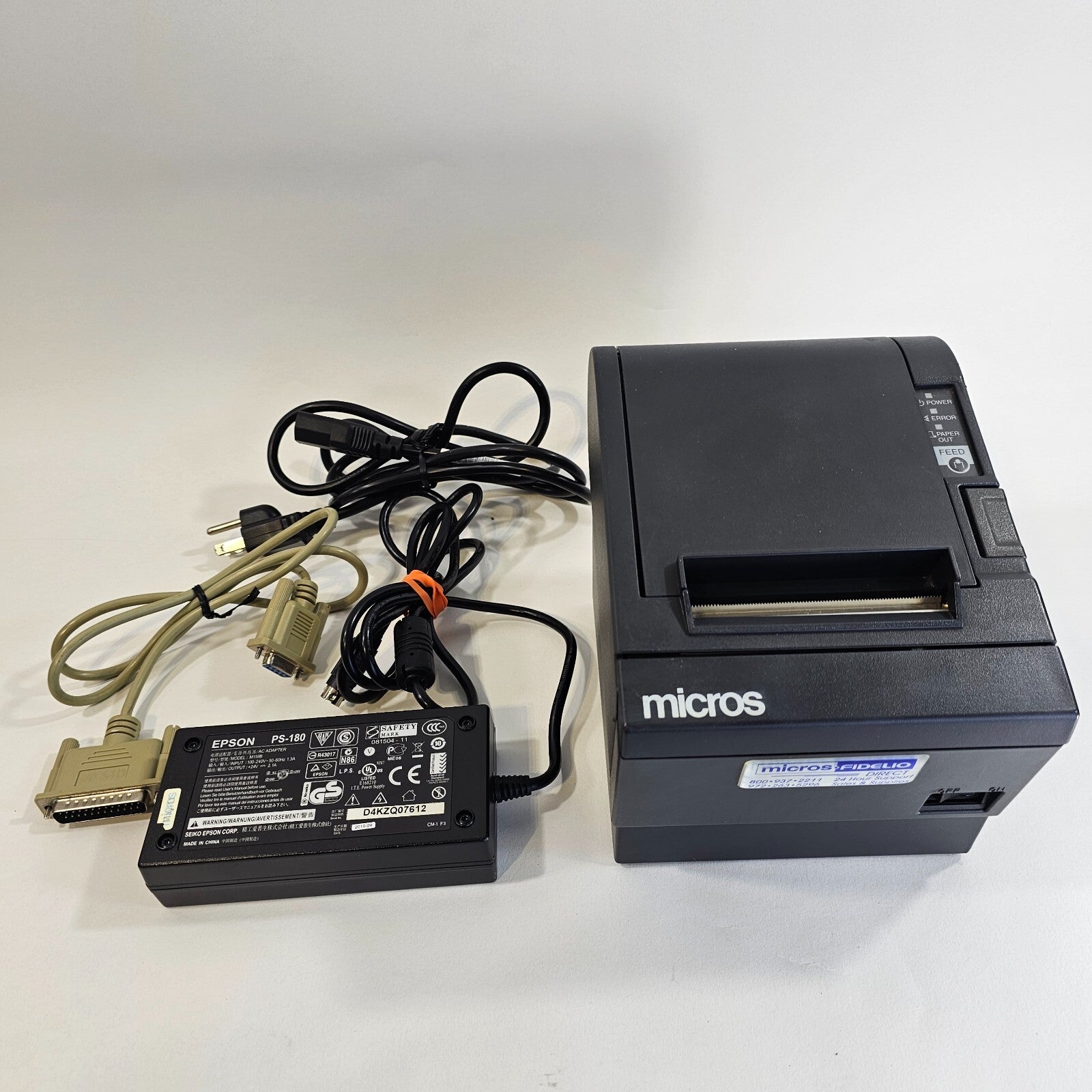 Epson TM-T88III M129C Thermal Printer with Power Supply and Cable - Tested