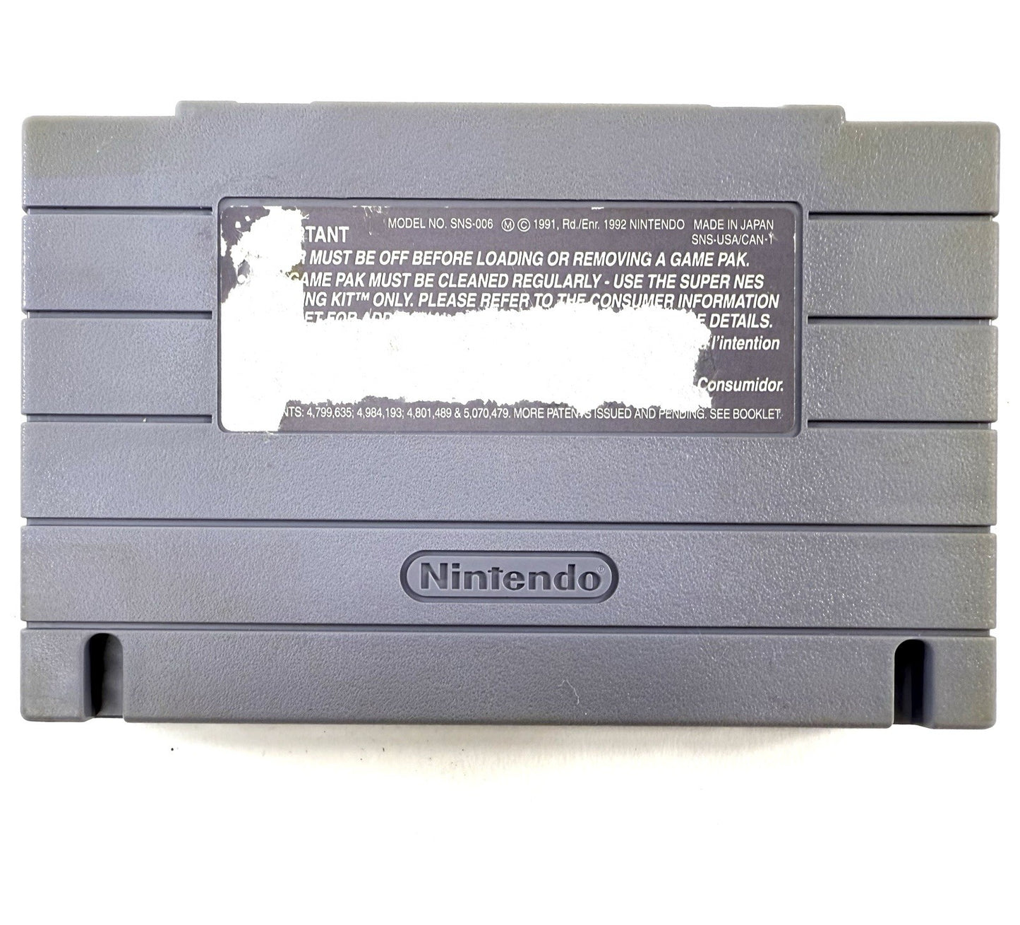 Best of the Best: Championship Karate (Super Nintendo, 1992) Game Cartridge