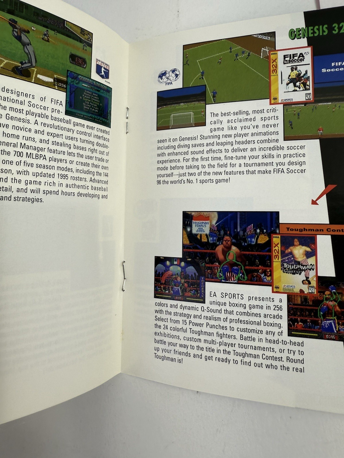 NBA Live 96 (Sega Genesis, 1995) Game Case Manual Inserts Registration - Tested