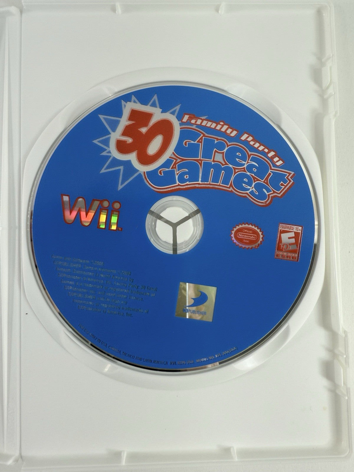Family Party: 30 Great Games Outdoor Fun (Nintendo Wii, 2009) Game Case Manual