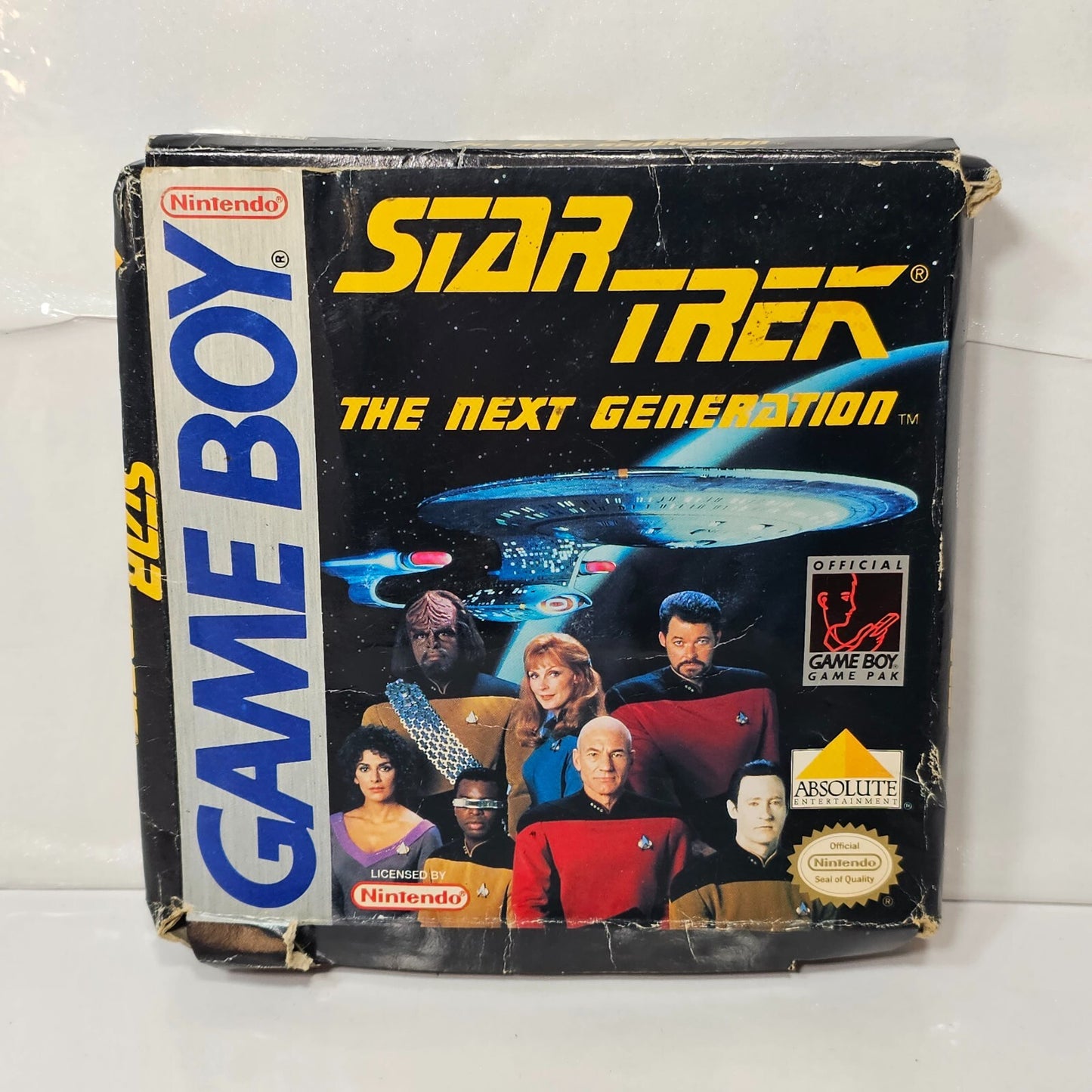 Star Trek The Next Generation (Gameboy, 1993) Game, Box, Manual, Inserts