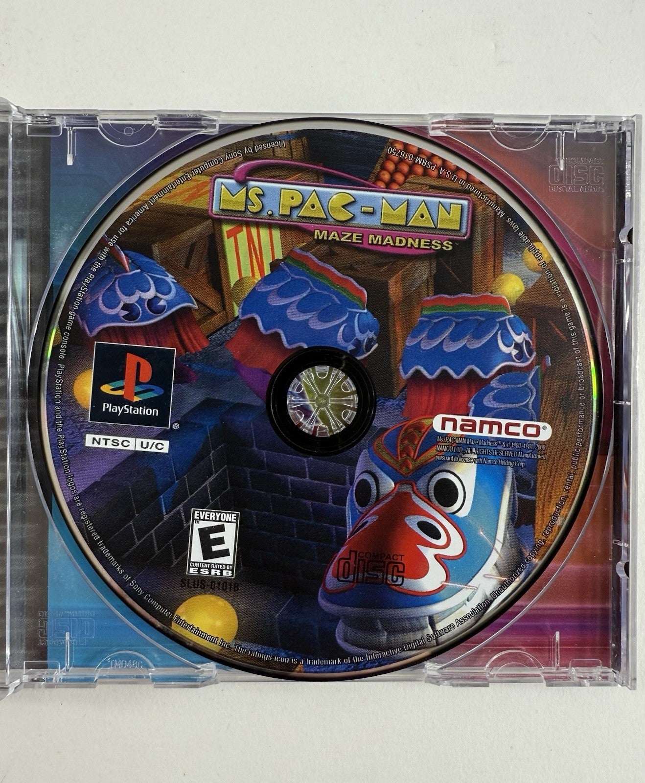 Ms. Pac-Man Maze Madness (Sony PlayStation, 2000) Game Case Manual Registration
