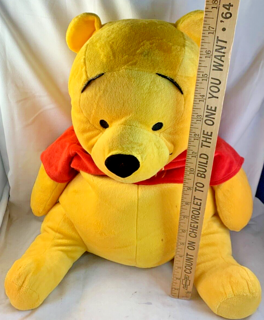Disney Parks Winnie The Pooh And The Honey Pot 16" Large Reversible Plush