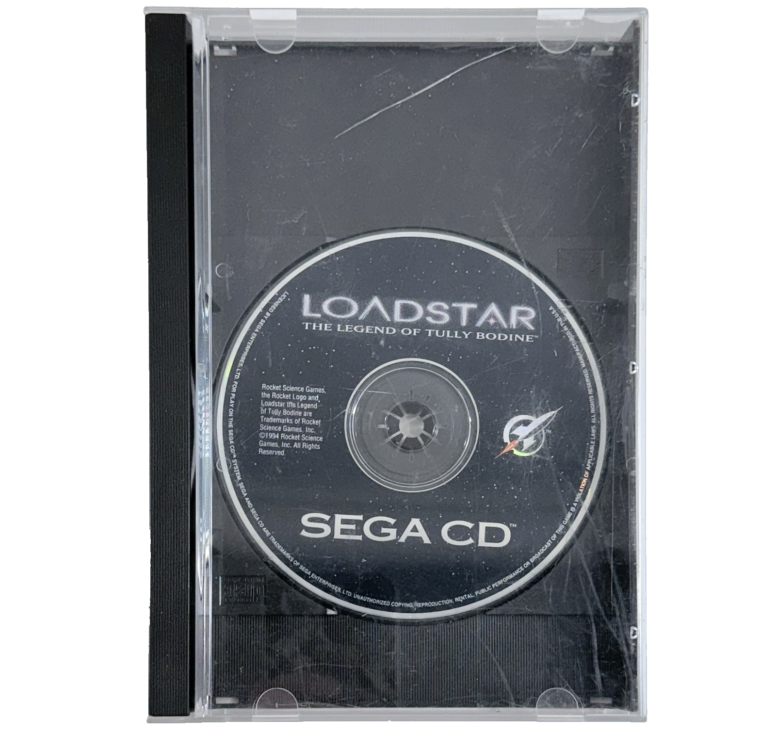 Loadstar: The Legend of Tully Bodine (Sega CD, 1994) Game and Case - Tested