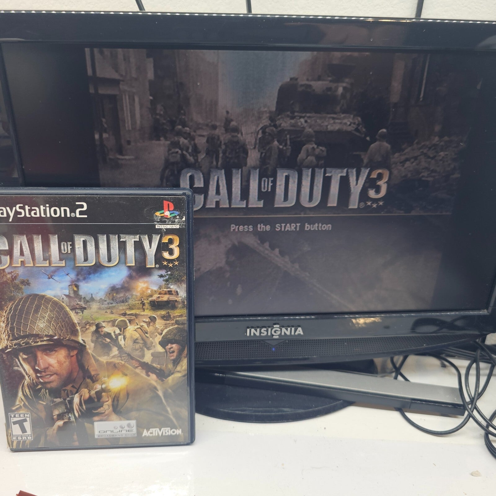 Call of Duty 3 (Sony PlayStation 2, 2006) Game Case Manual - Tested And Working