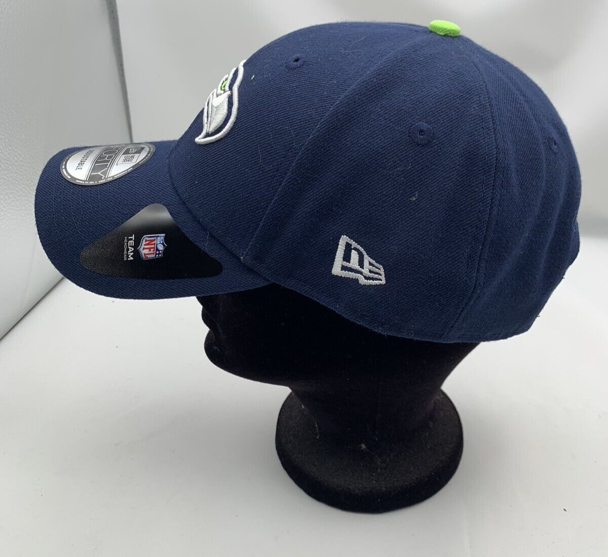Seattle Seahawks New Era 9FORTY NFL Adjustable Strap Back Cap/Hat Navy NEW