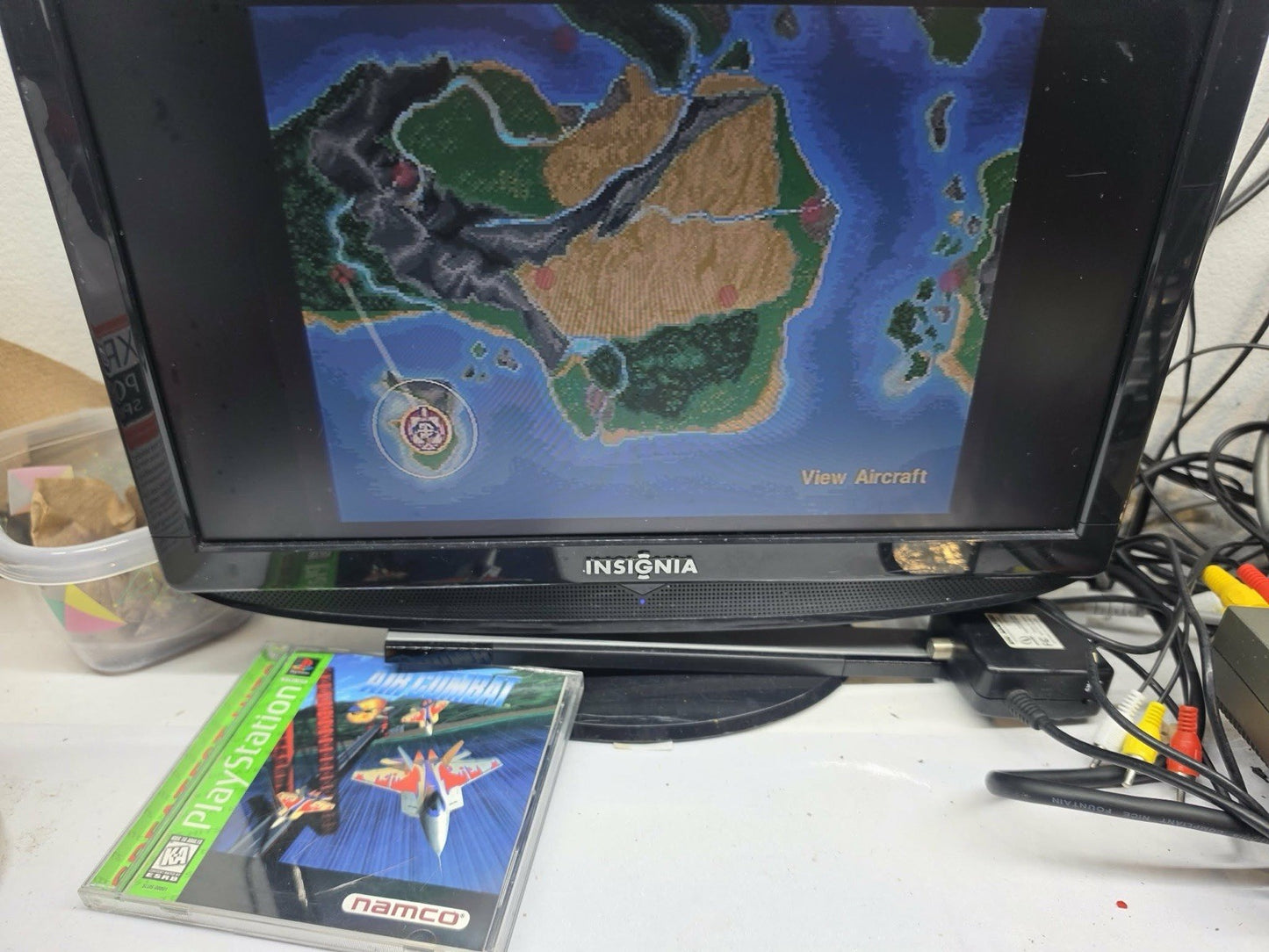 Air Combat (Sony PlayStation 1, 1995) Game Case Manual Registration - Tested
