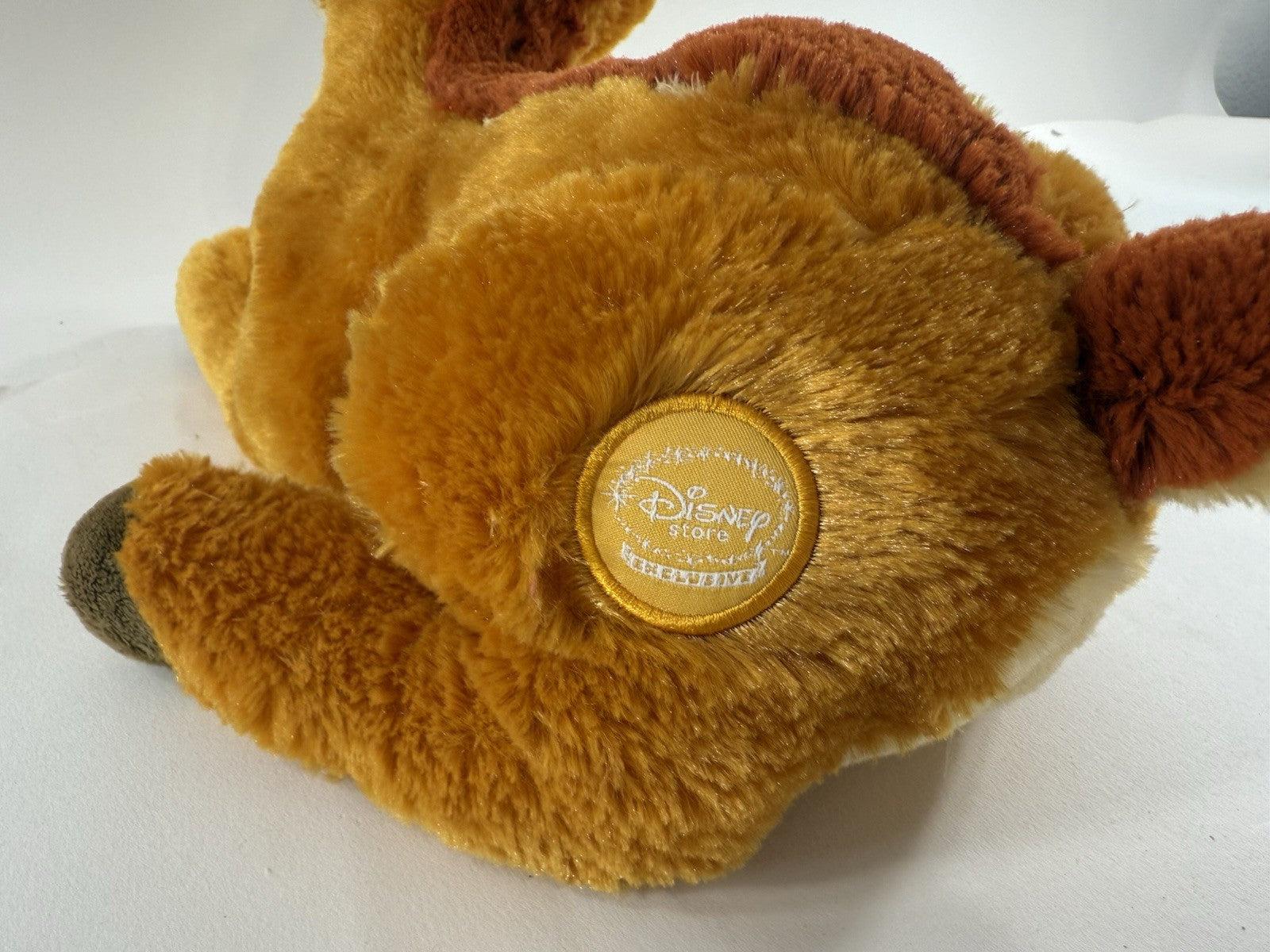 Disney Store 2014 Exclusive 14" Bambi Seated Fawn Plush with Emblem