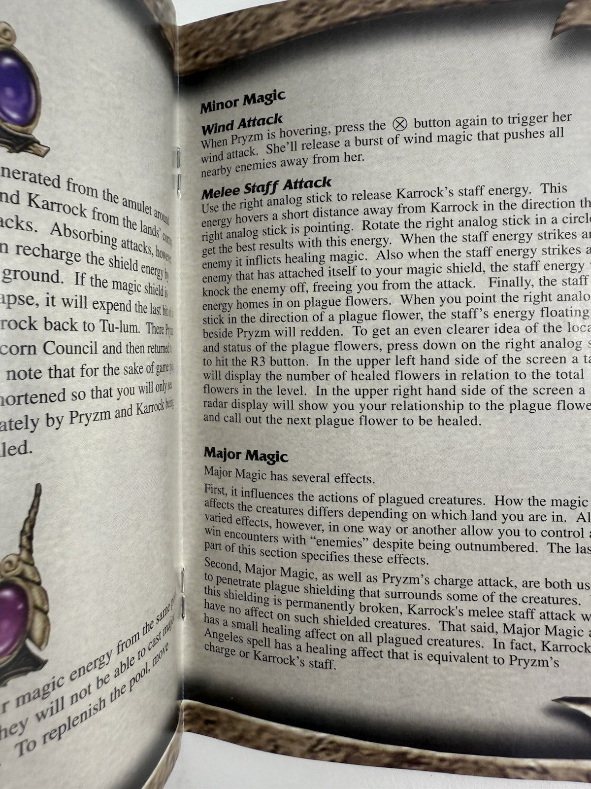 PRYZM Chapter One: The Dark Unicorn (Sony PlayStation 2, 2002) Game Case Manual