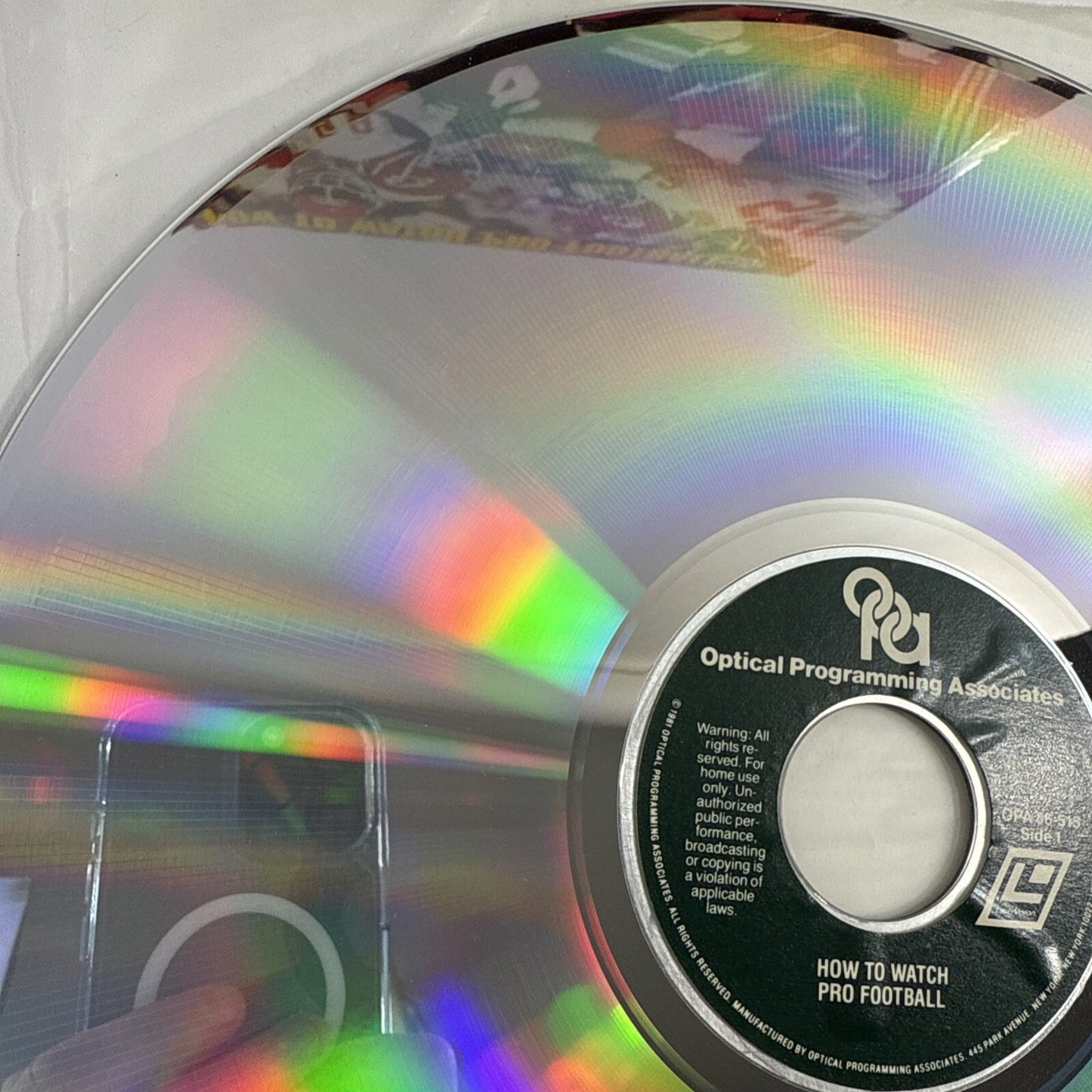 How to Watch Pro Football (Laserdisc, 1980) Tested and Working
