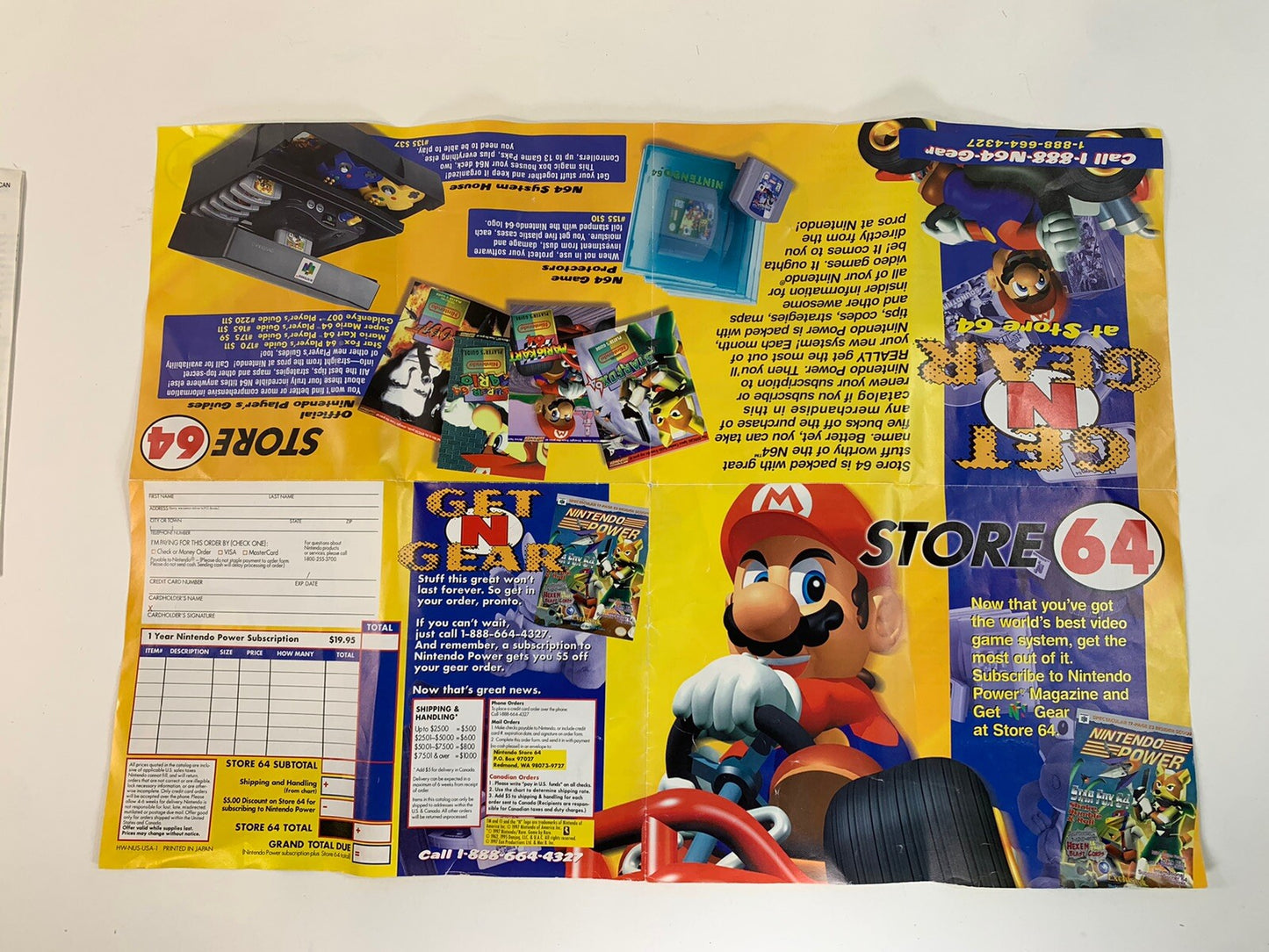 Mario Kart 64 Player's Choice (Nintendo 64, 1997) Game Box Inserts - No Manual