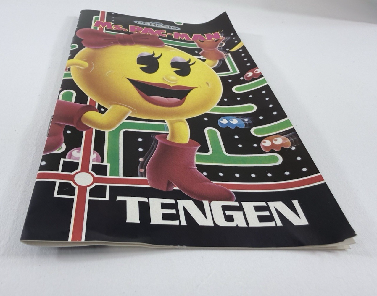 Ms. Pac-Man (Sega Genesis, 1991) Game, Case, Manual - Tested - Read