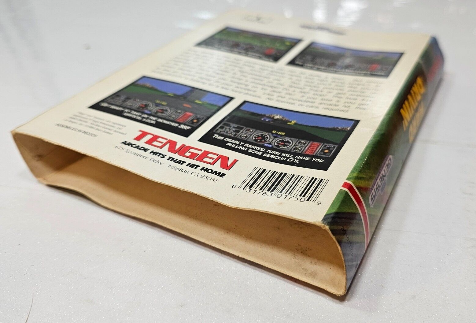 Hard Drivin' (Sega Genesis, 1991) - Game Case Manual Registration Card - Tested