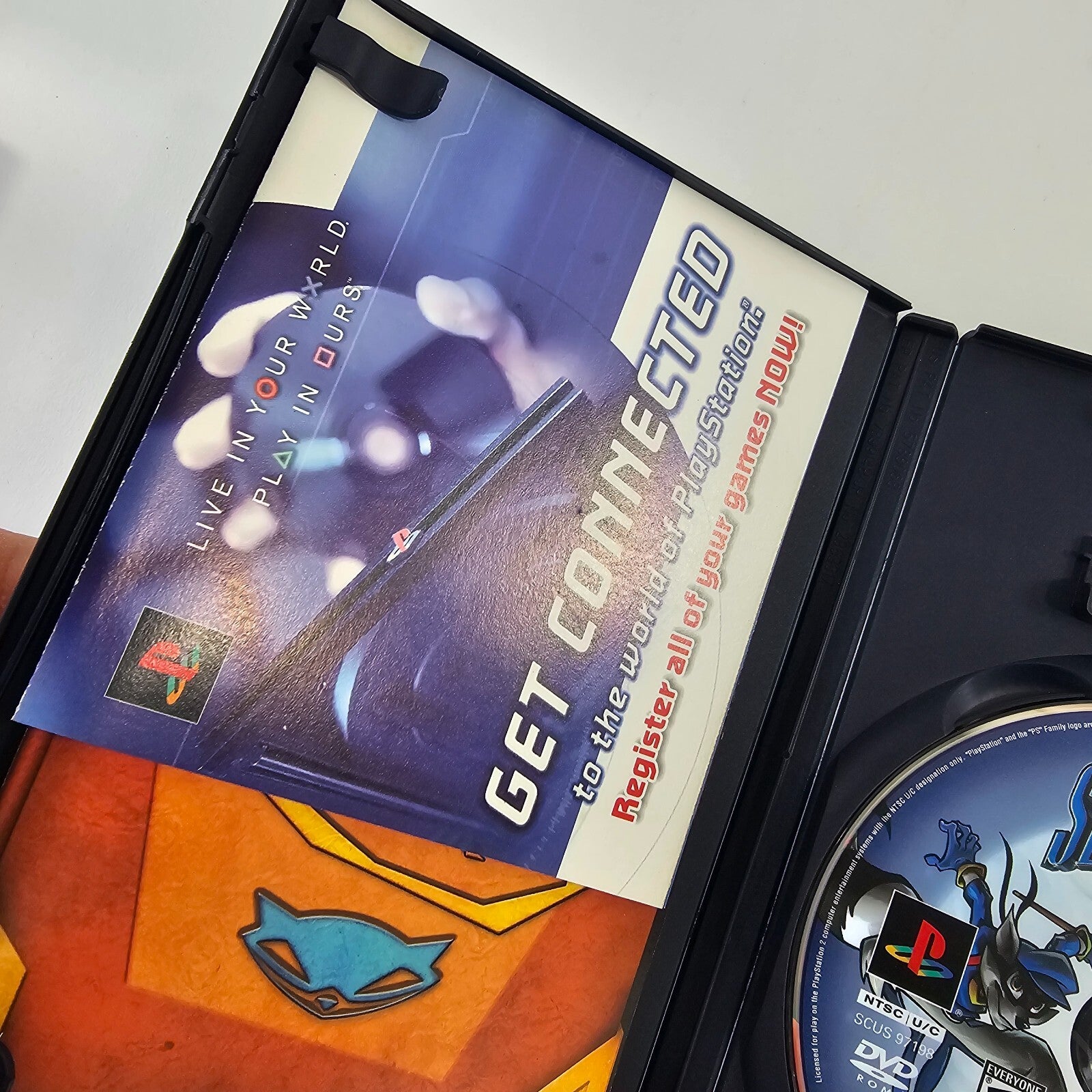 Sly Cooper And The Thievius Raccoonus (PlayStation 2, 2003) Game Case Manual Reg