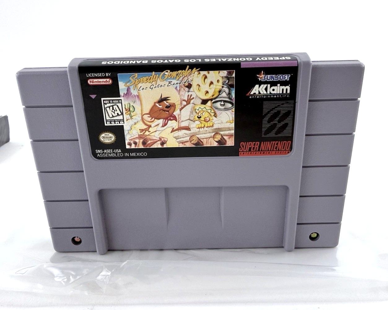 Speedy Gonzales: Los Gatos Bandidos (SNES, 1997) Game Box Manual Insert - Tested