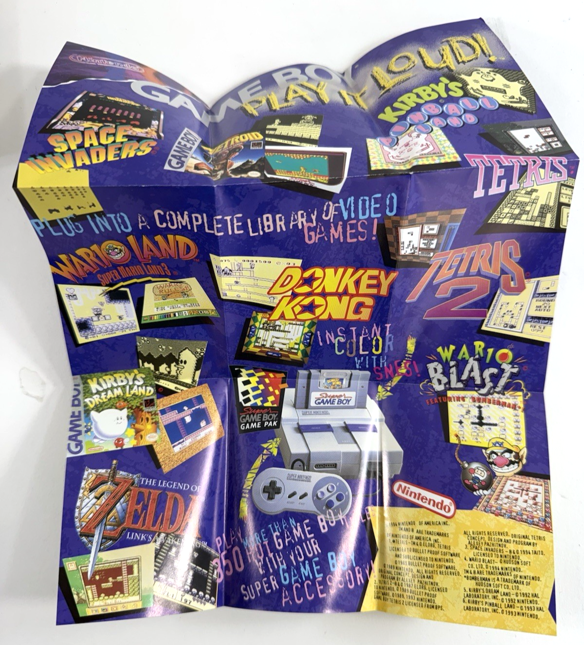 Mole Mania (Nintendo Gameboy, 1997) Game Case Manual Inserts - Tested