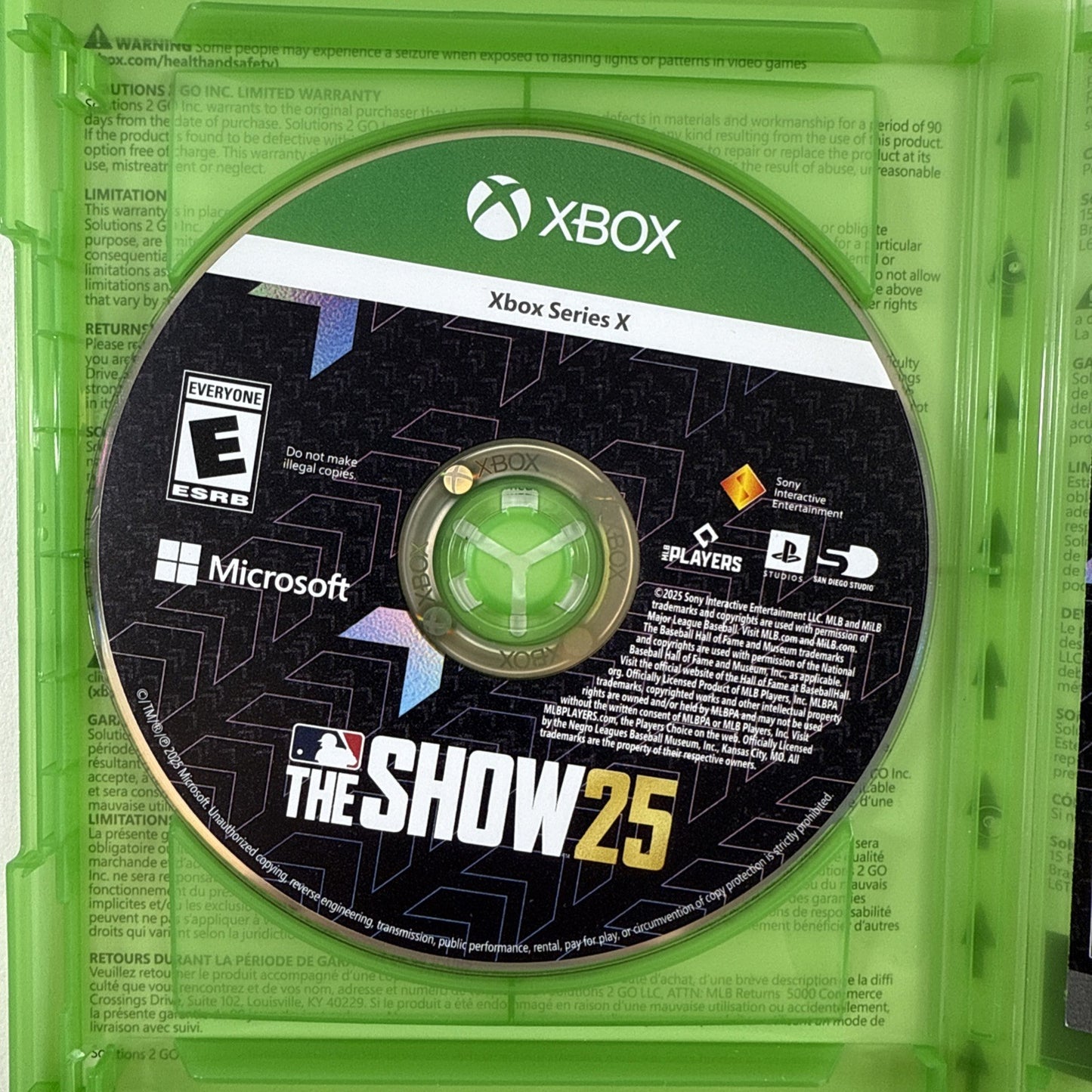 MLB The Show 25 (Microsoft Xbox Series X|S, 2025) Game, Case, Insert - Tested