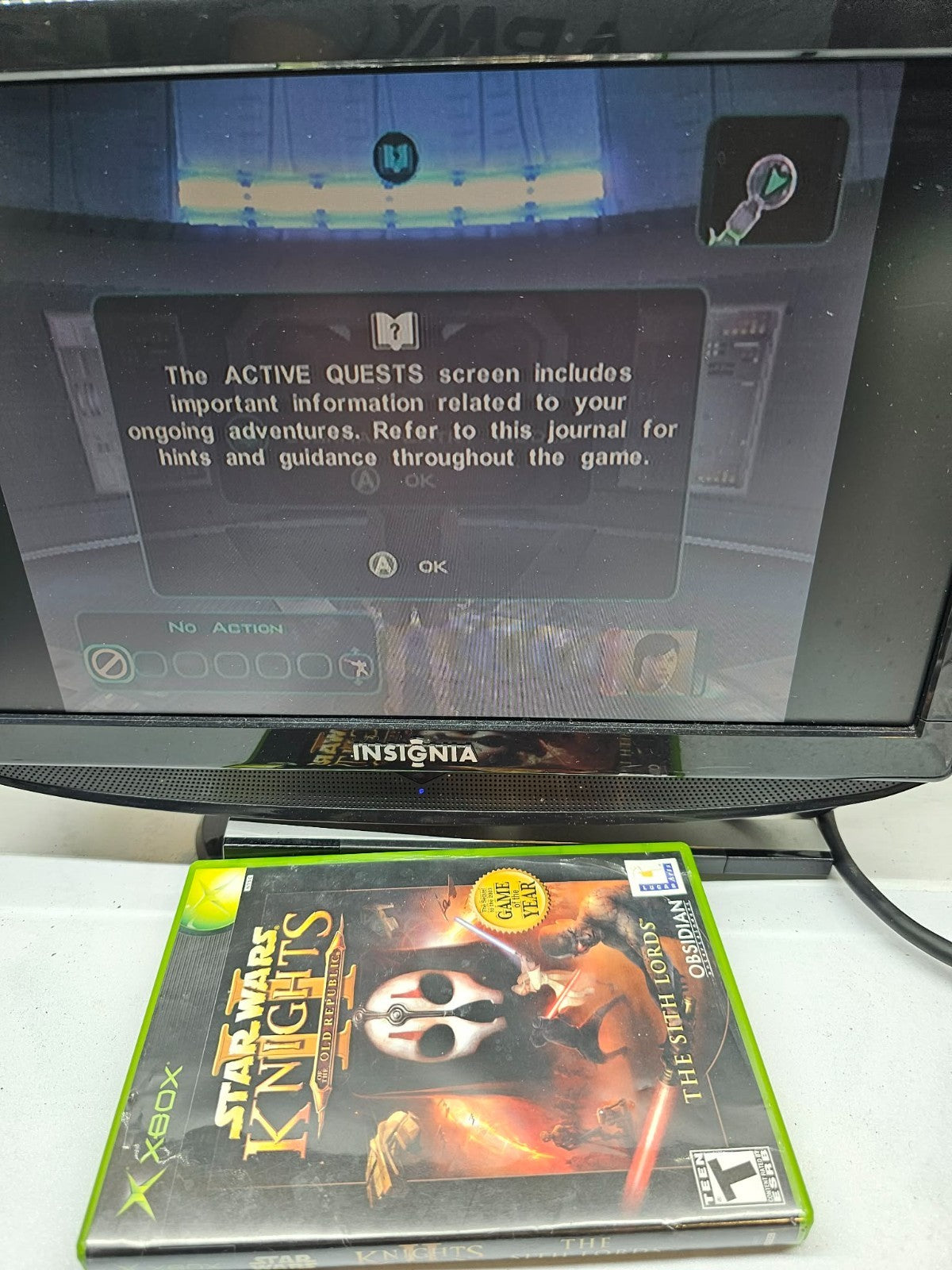 Star Wars Knights of the Old Republic II (Xbox, 2004) Game Case Manual Reg. Card
