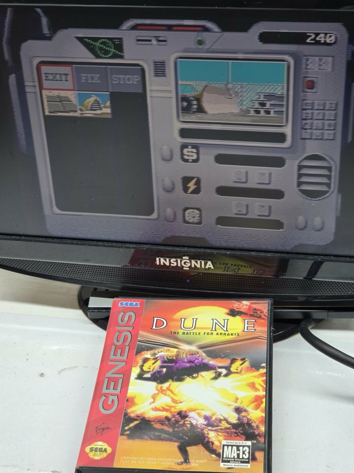 Dune: The Battle for Arrakis (Sega Genesis, 1993) Game and Case - Tested