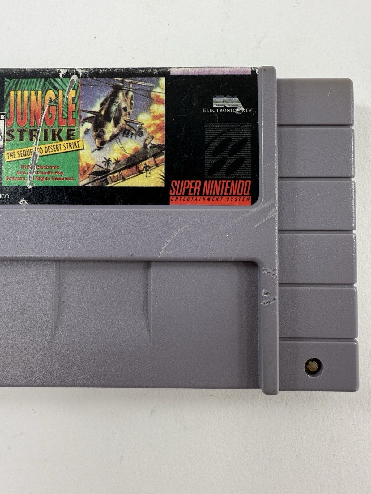 Jungle Strike: The Sequel To Desert Strike (Super Nintendo, 1995) Game Cartridge