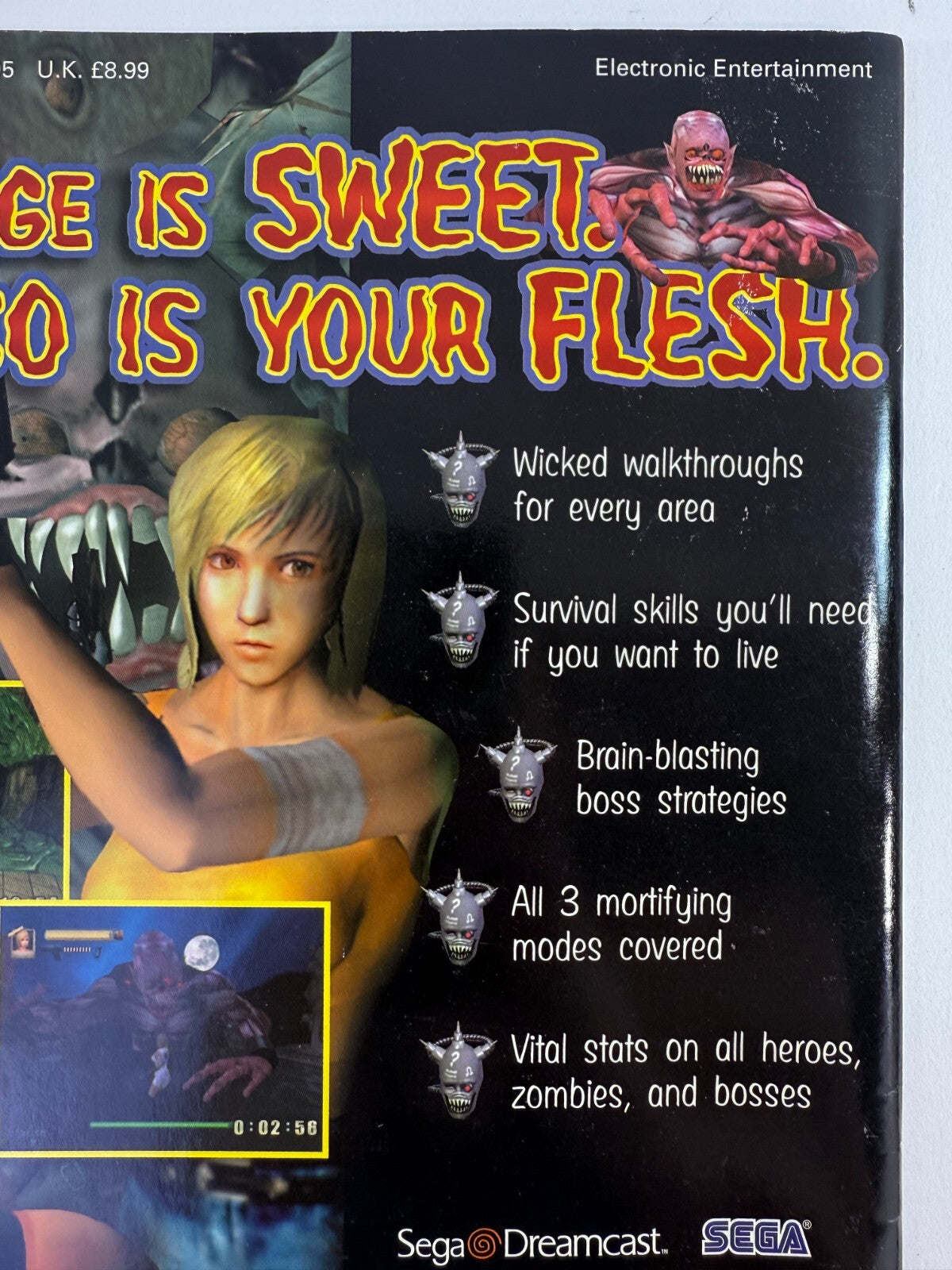 Zombie Revenge Official Strategy Guide (Prima Games, 2000) for Sega Dreamcast