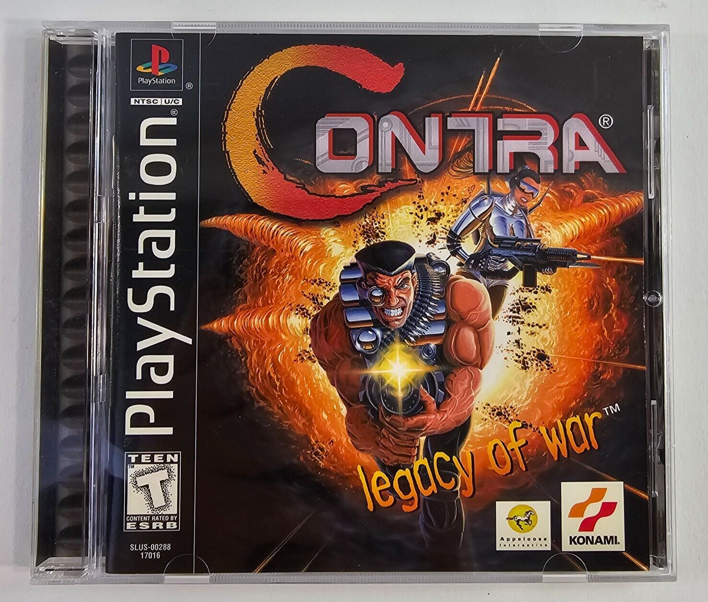Contra: Legacy of War (PlayStation, 1998) Game Case & Manual - No Game Disc