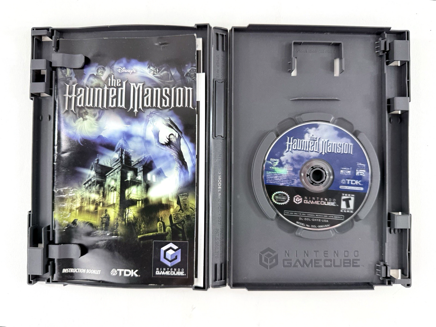 Disney's The Haunted Mansion (GameCube, 2003) Game Case Manual Reg. Card Insert