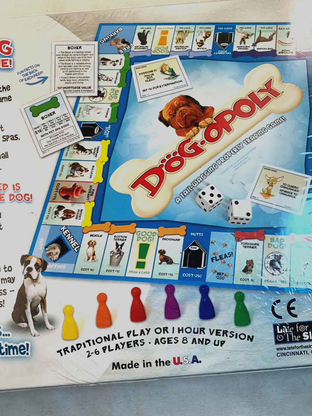 Dog-opoly: A Tail-Wagging Property Trading Game - New, Factory Sealed