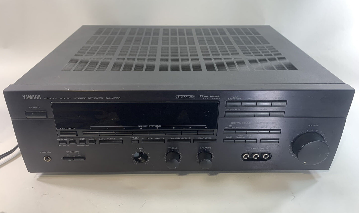 Yamaha RX-V590 RDS Audio Video 5.1 Natural Sound Surround Sound AV Receiver