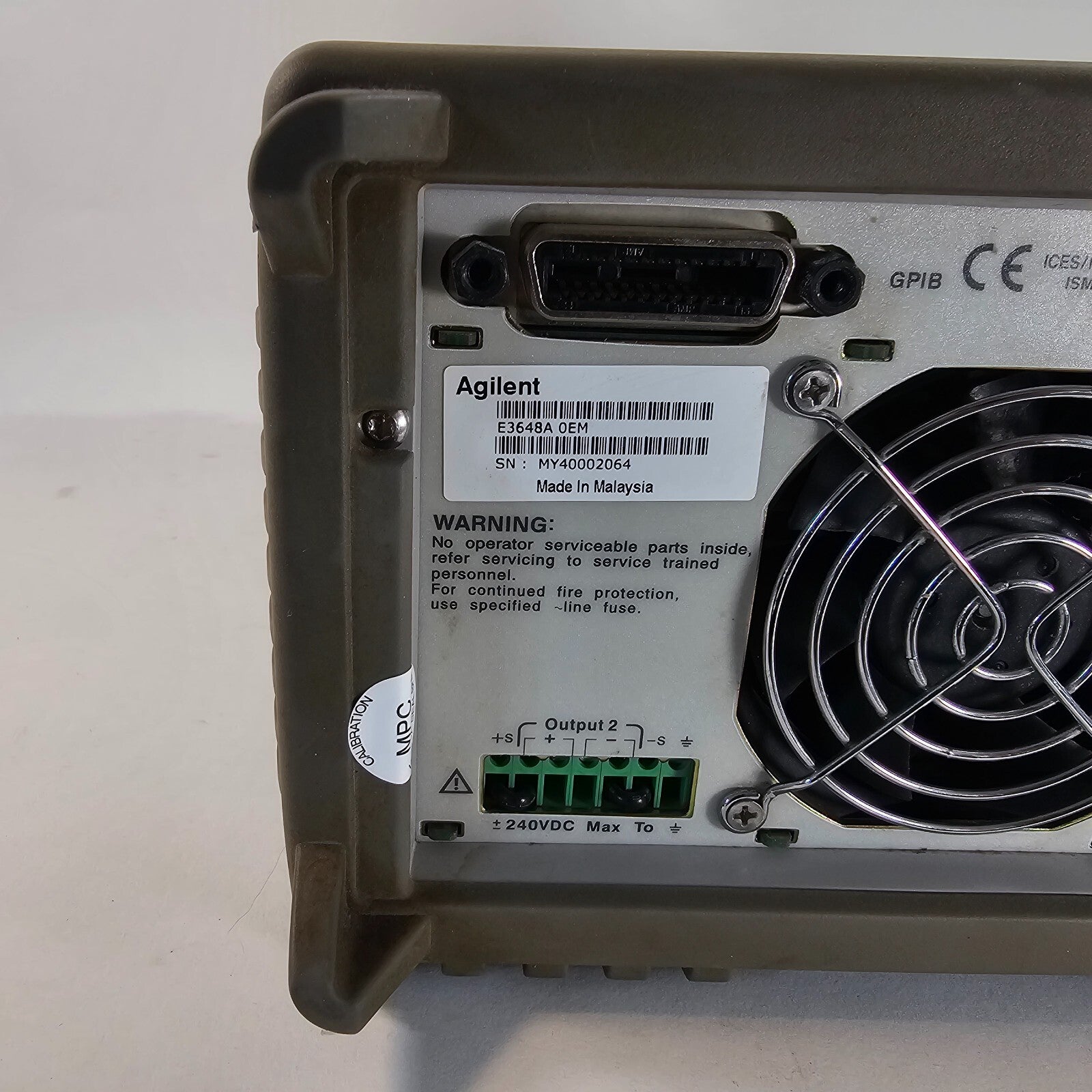 Agilent E3648A Dual Output DC Power Supply 0-8V,5A/0-20V,2.5A - Tested - 2064