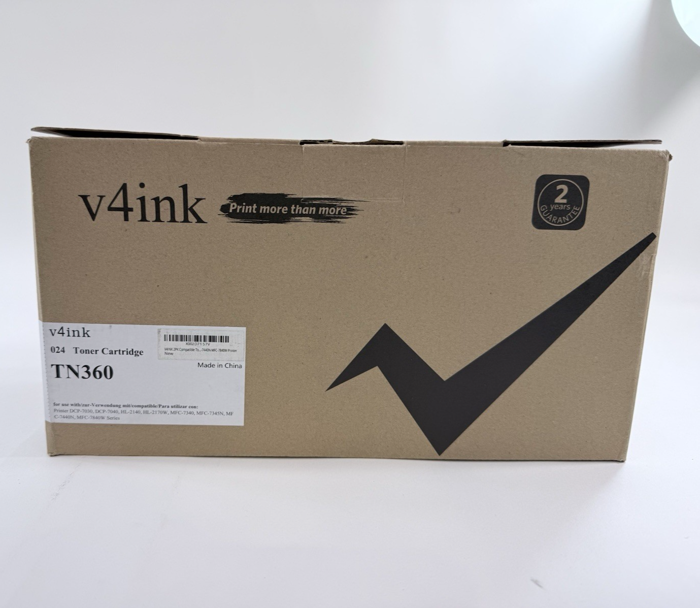 V4INK TN-360 High Performance Premium Black Toner Cartridge TN360