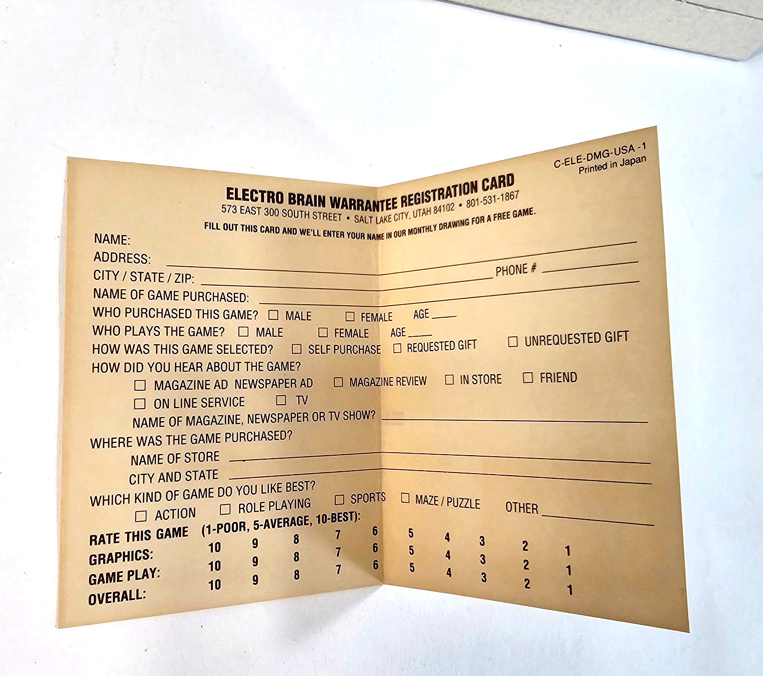 Metal Masters (Nintendo Game Boy, 1991) Game Box Manual Inserts Posters - Tested