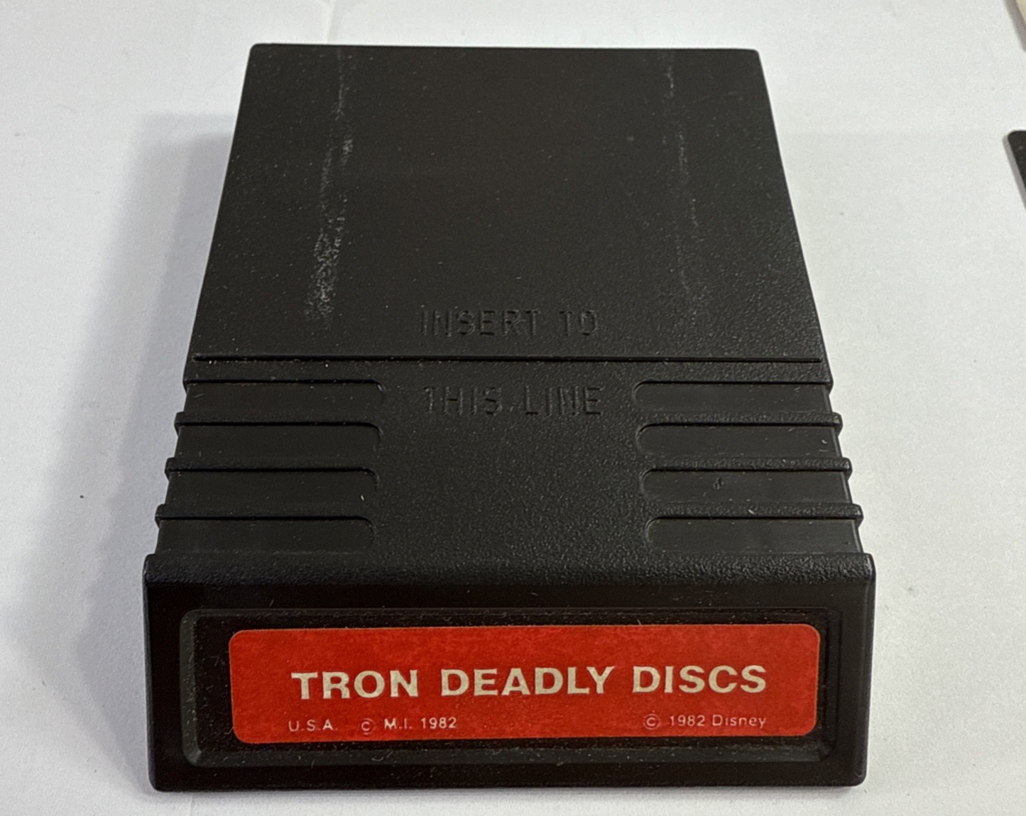 Tron Deadly Discs (Intellivision, 1982) Game Box Manual Overlay - Tested