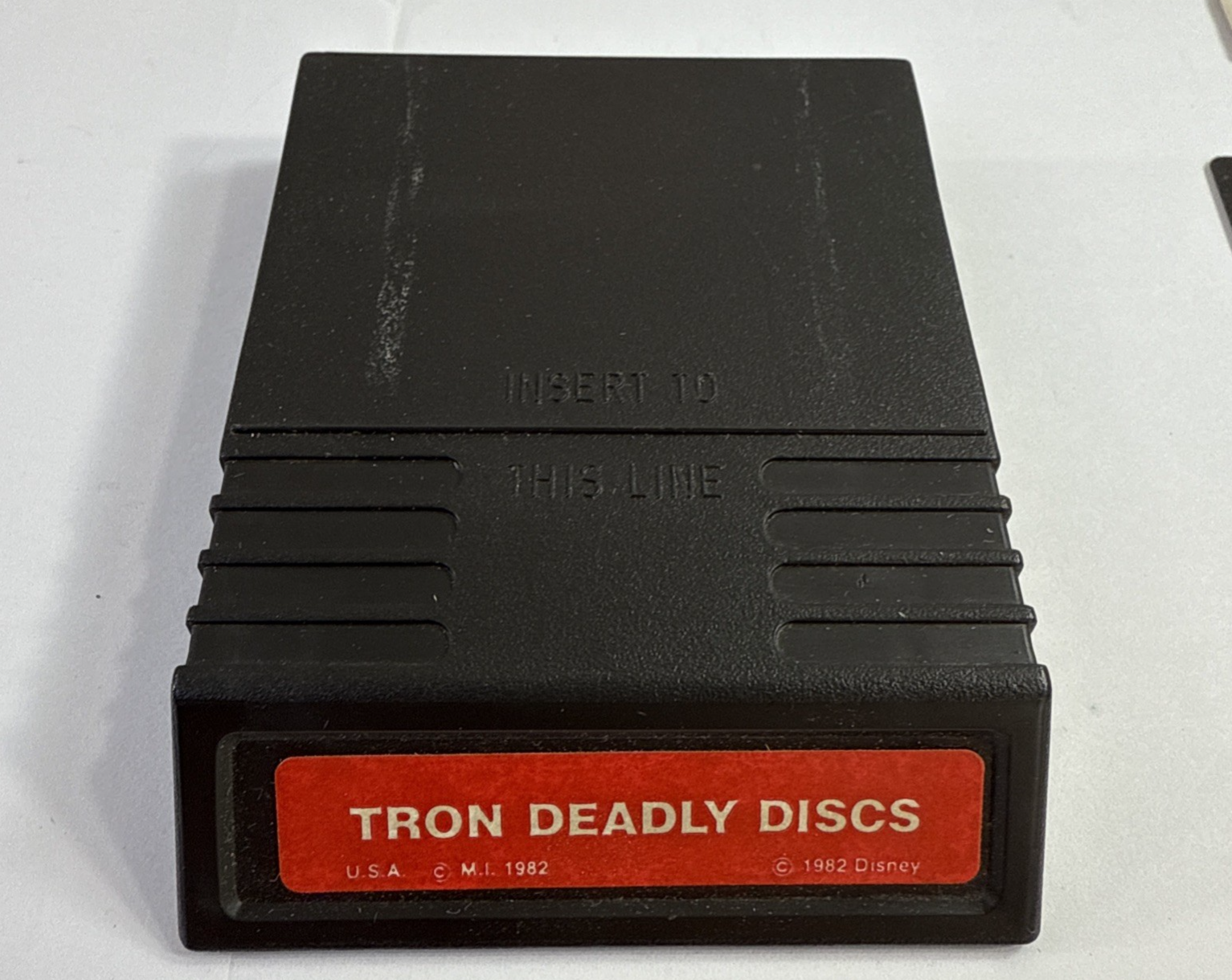 Tron Deadly Discs (Intellivision, 1982) Game Box Manual Overlay - Tested