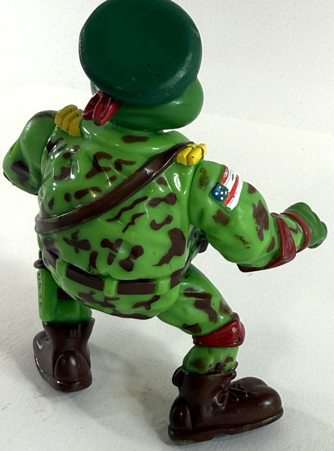 Playmates 1991  Raph The Teen Green Beret 6" Loose Action Figure - TMNT