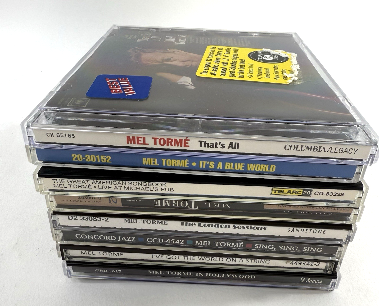 Mel Tormé CD Bundle - Great American Songbook, In Hollywood, London Sessions +5