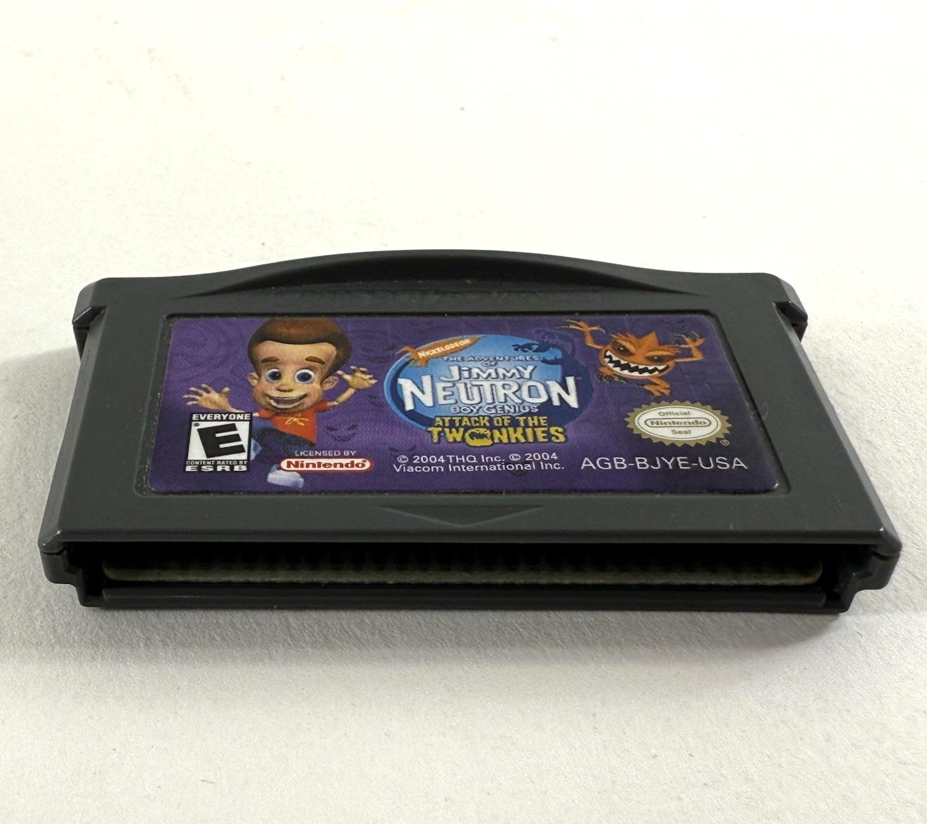 Jimmy Neutron: Attack of the Twonkies (GameBoy Advance, 2004) Game Cartridge