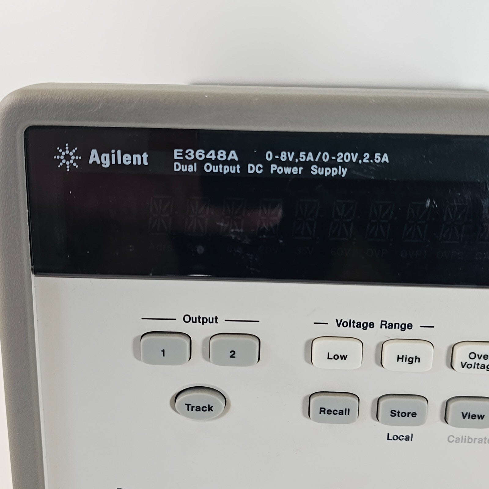 Agilent E3648A Dual Output DC Power Supply 0-8V,5A/0-20V,2.5A - Tested - 4355
