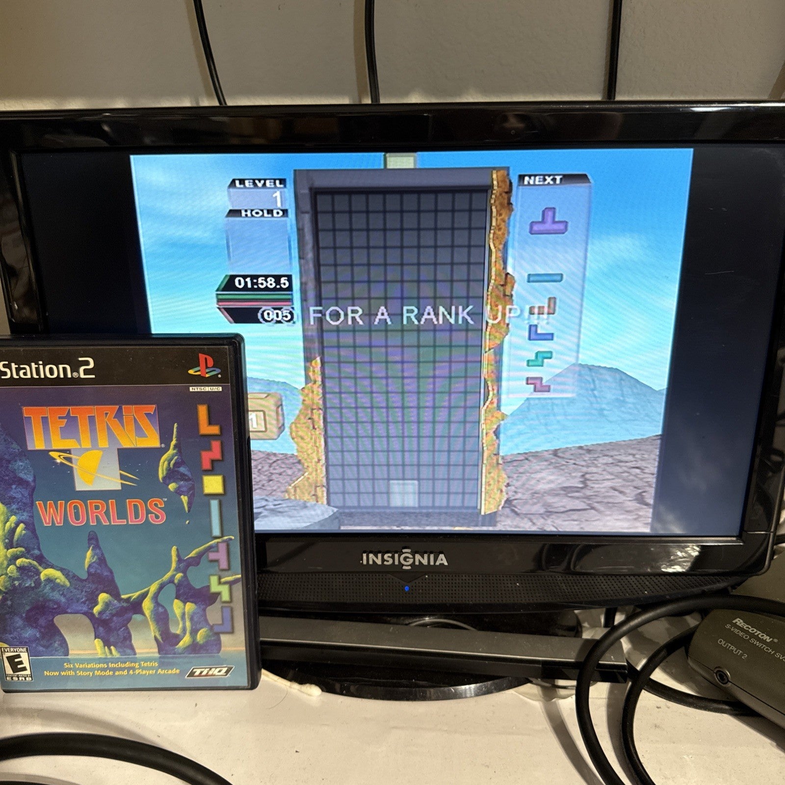 Tetris Worlds (Sony PlayStation 2, PS2, 2002) Game and Case