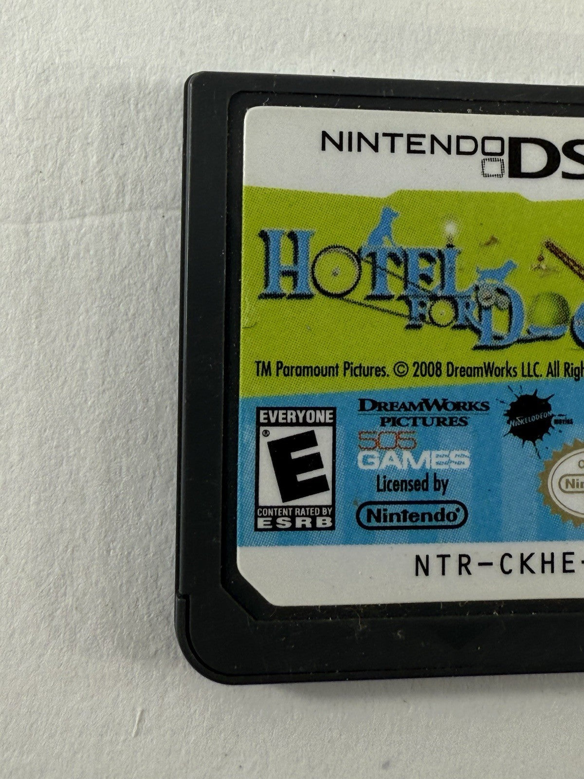 Hotel for Dogs (Nintendo DS, 2009) Game Cartridge - Tested and Working