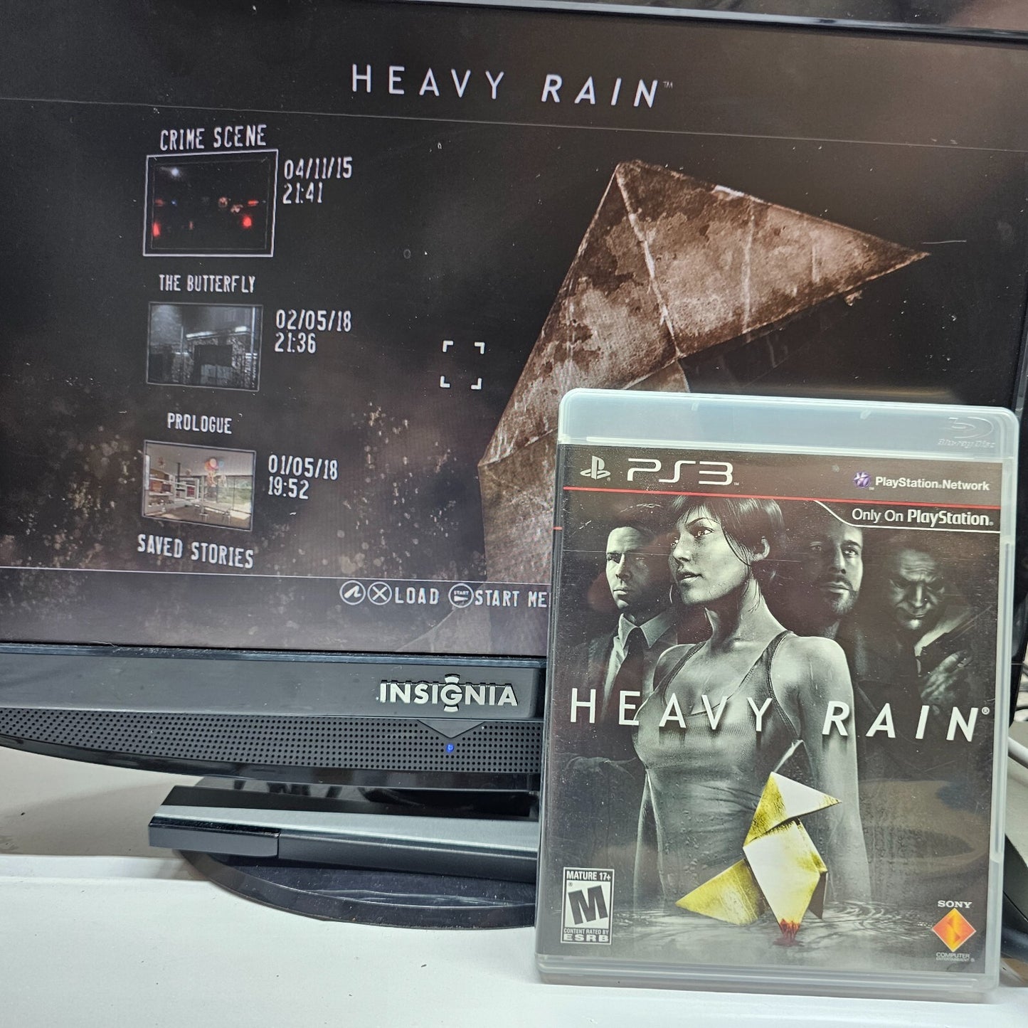 Heavy Rain (Sony PlayStation 3, 2010) Game Case Manual - Tested and Working