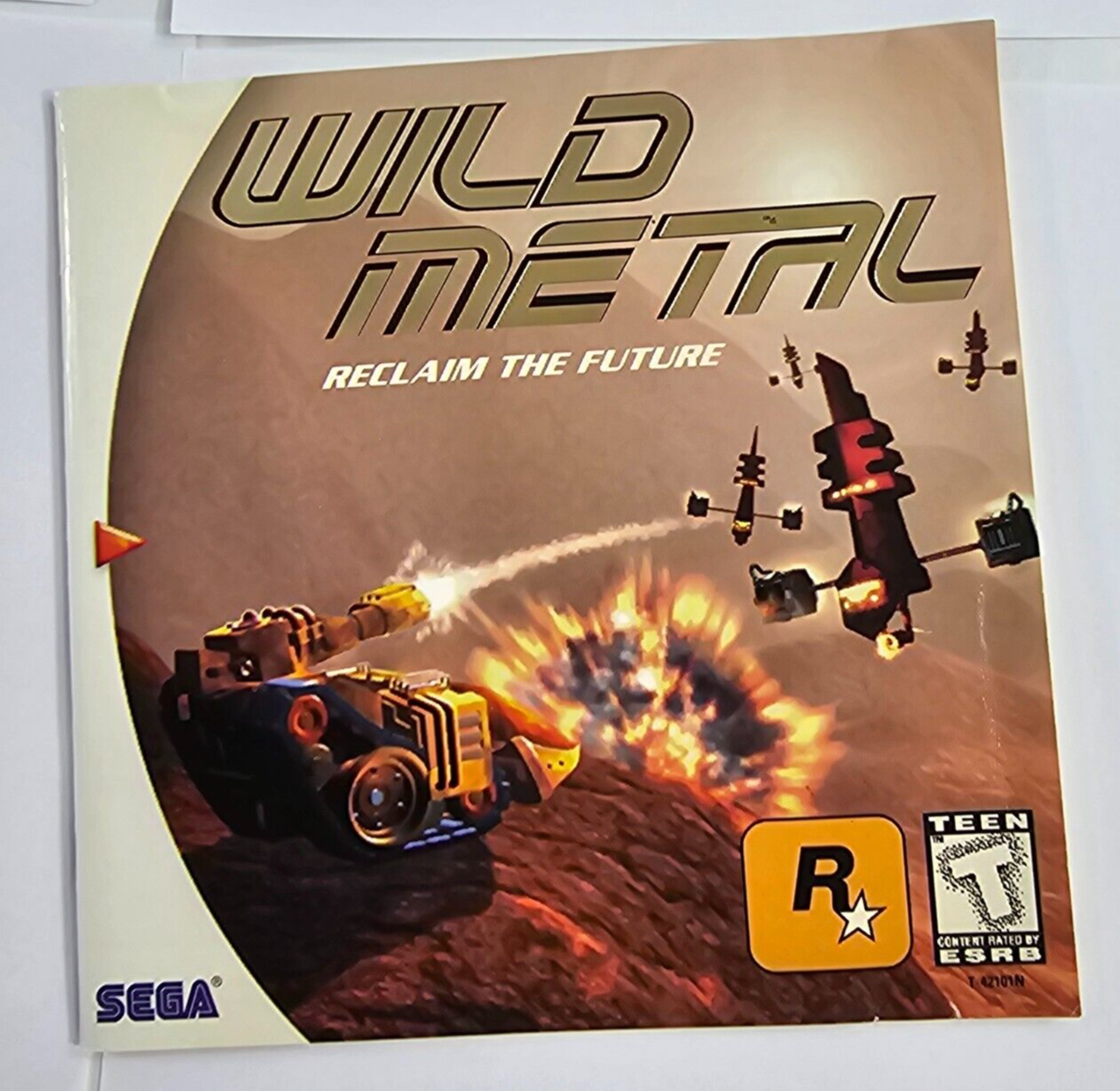 Wild Metal (Sega Dreamcast, 2000) Game Case Manual - Tested and Working