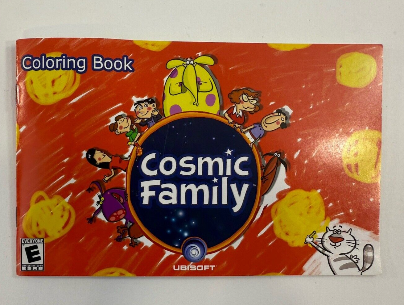 Cosmic Family (Nintendo Wii, 2007) Game Case Manual Coloring Book - Tested