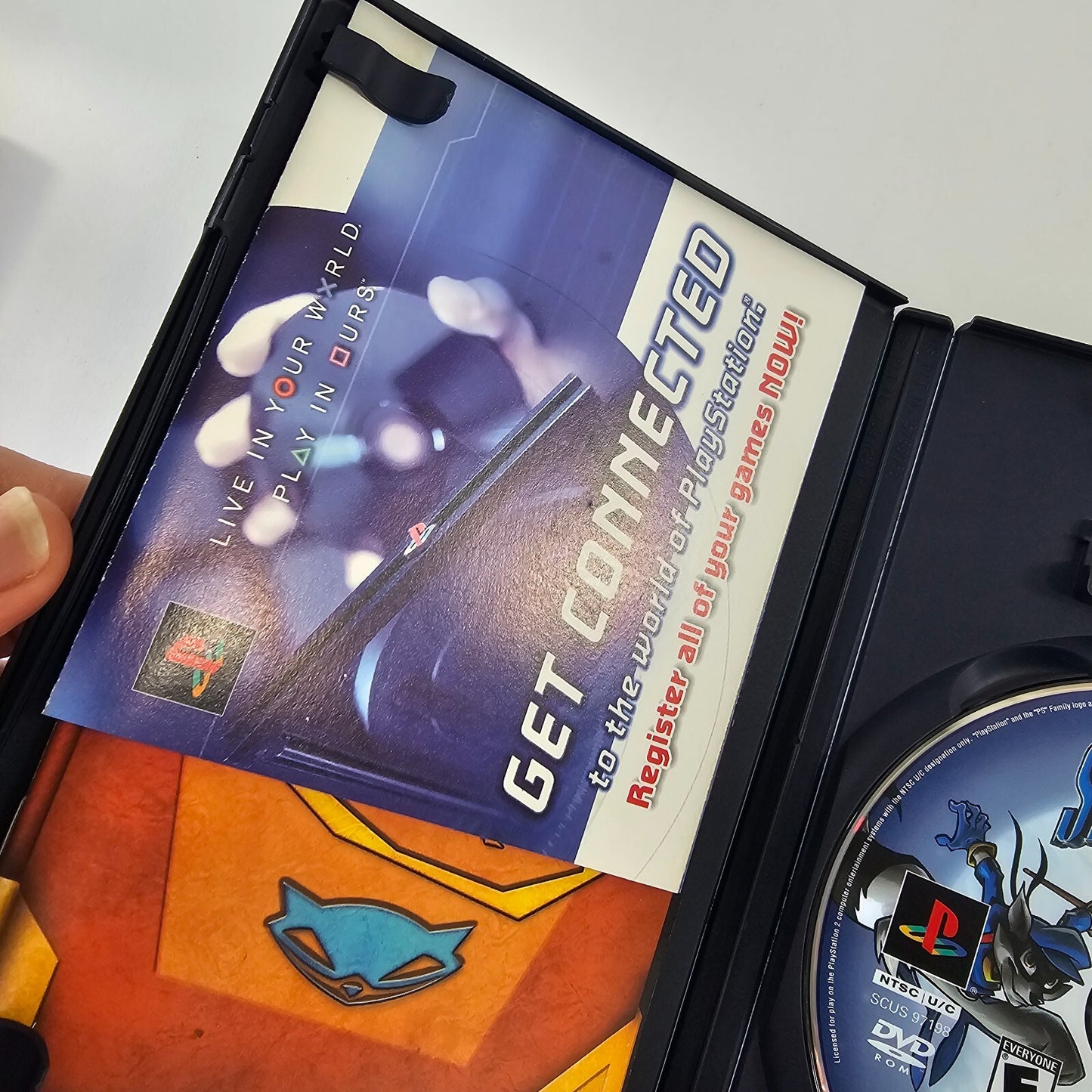 Sly Cooper And The Thievius Raccoonus (PlayStation 2, 2003) Game Case Manual Reg