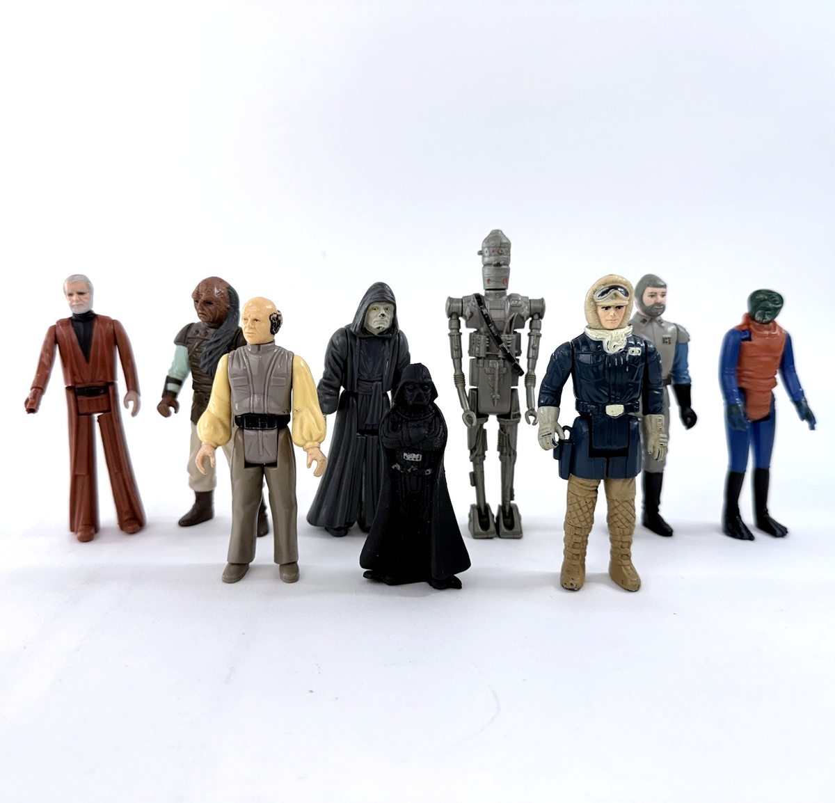 Kenner Star Wars 1970s-80s Action Figures - Han Solo, Emperor Palpatine + 7