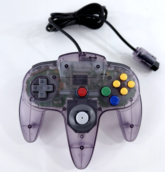Nintendo 64 NUS-005 Funtastic Atomic Purple Controller - Tested and Working