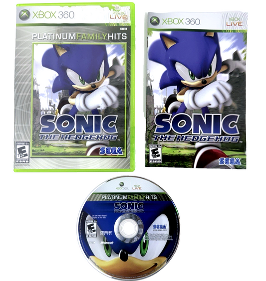 Sonic the Hedgehog (Microsoft Xbox 360, 2006) Game Case Manual - Tested