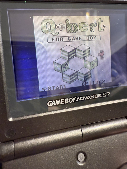 Q*Bert (Nintendo GameBoy, 1991) Game Box Manual Registration Inserts - Tested